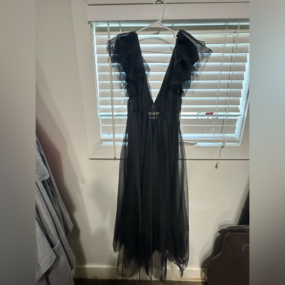 Baltic born black tulle Bridesmaid dress -Large NEVER WORN